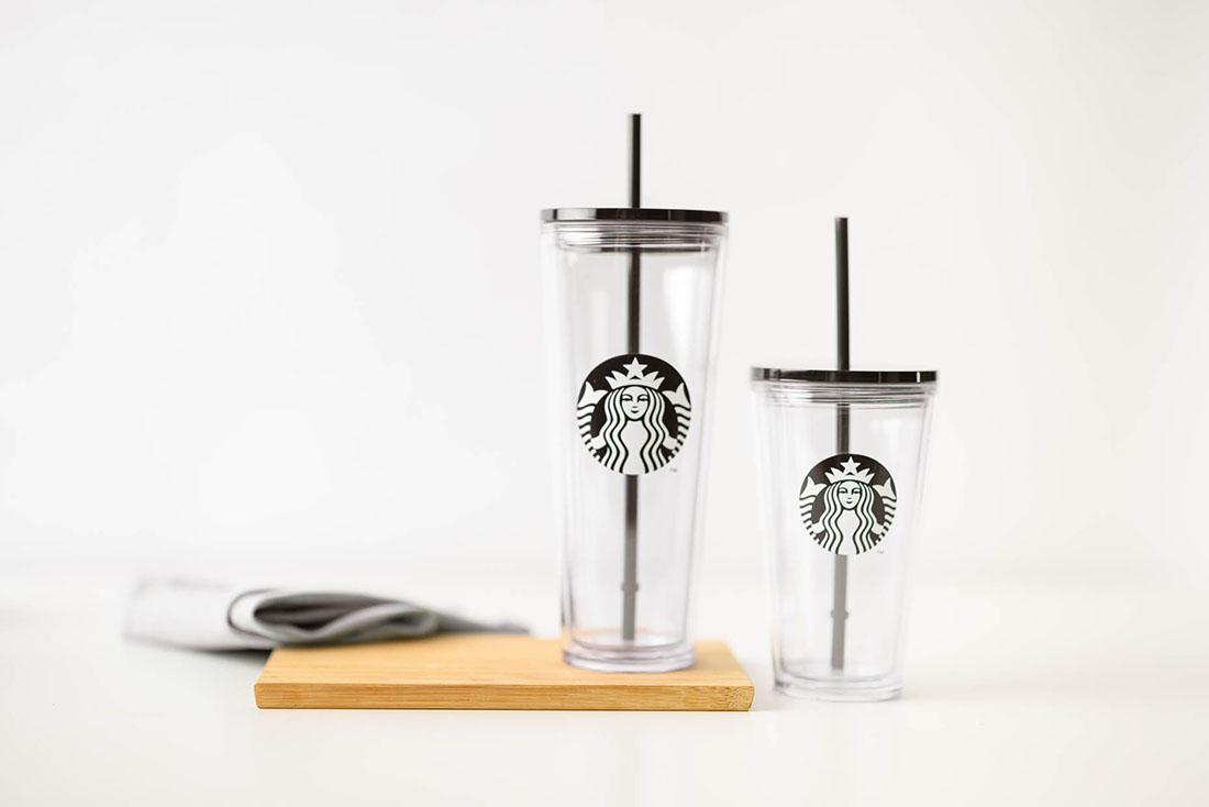 minimalist marble black and white Starbucks Singapore merchandise collection Classic cold cup in black and transparent colour