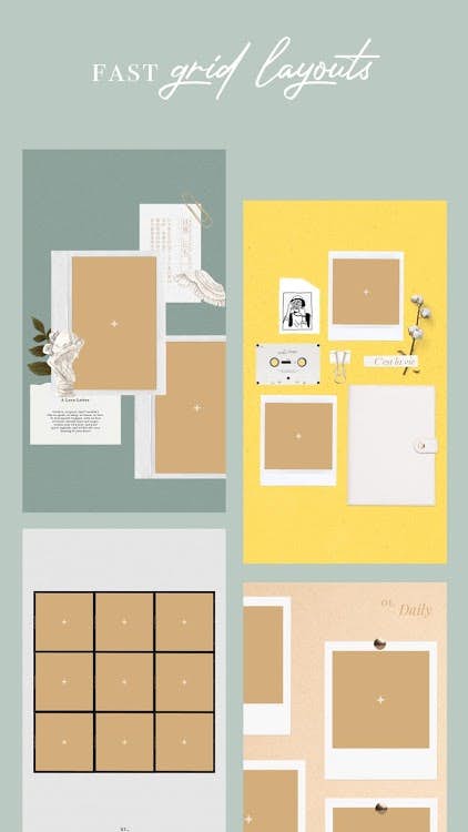 Different templates available on Nichi