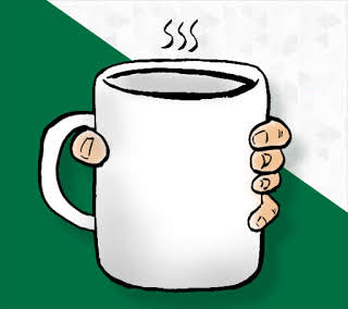 5-your thumb under the handle and grab the body of the mug