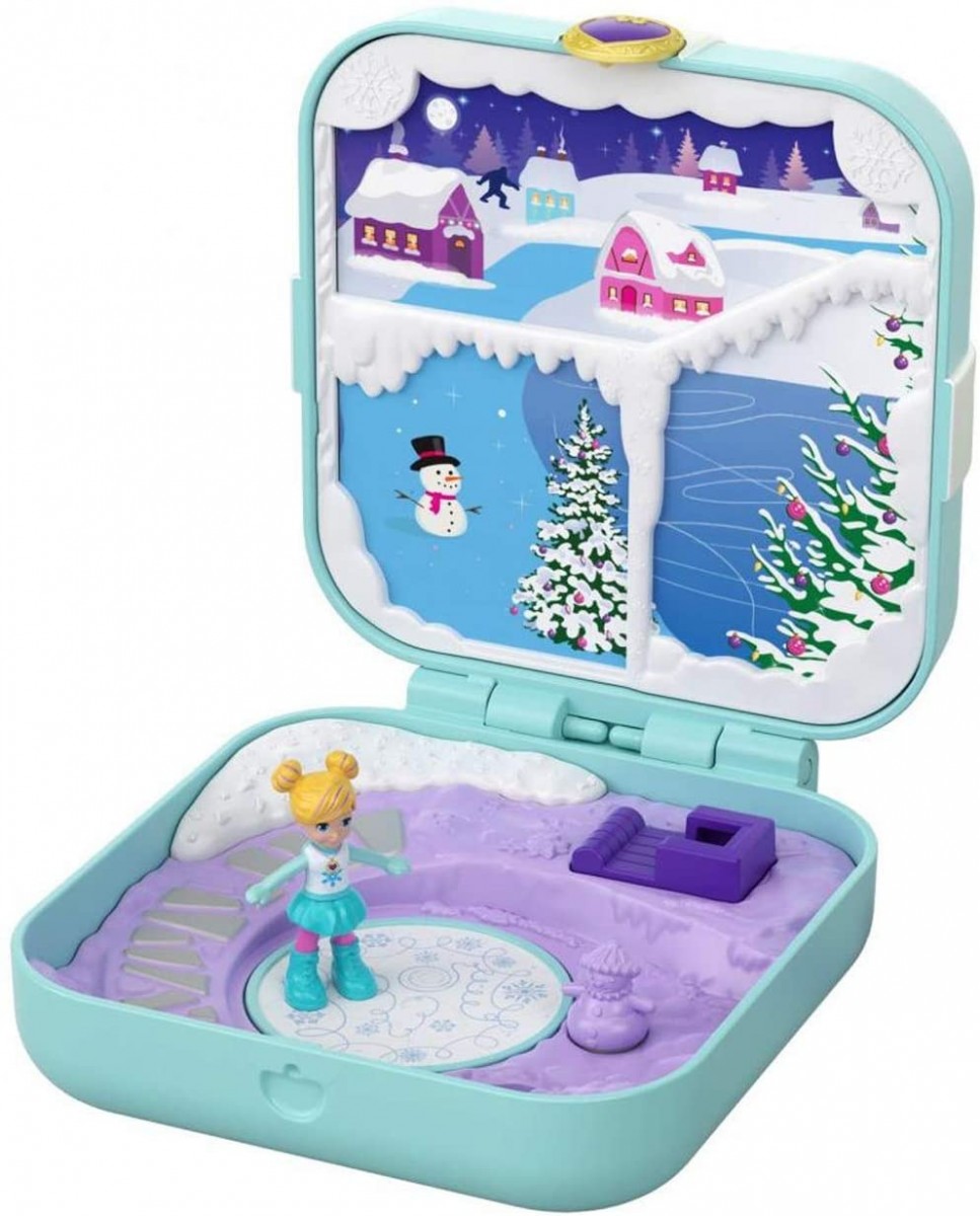 Polly Pocket Frosty Fairytale opened