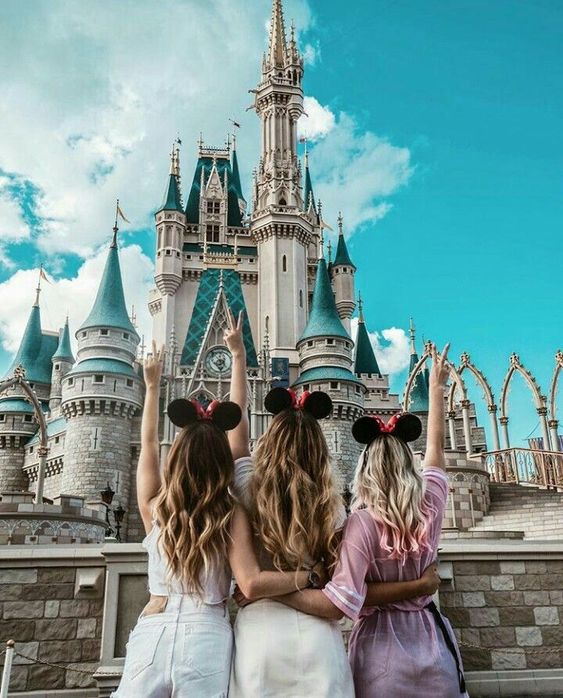 Disneyland aesthetic besties photo