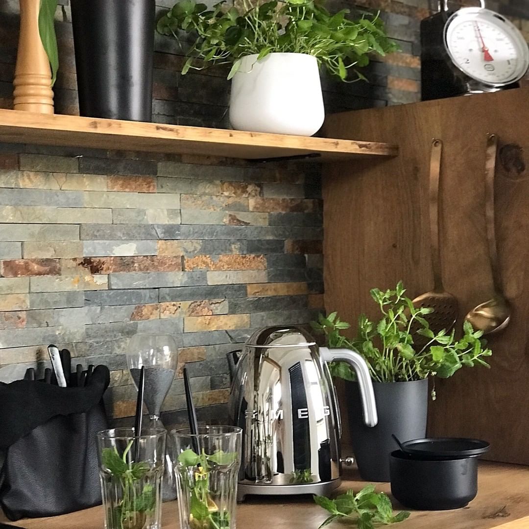 Kitchen With Greenery 