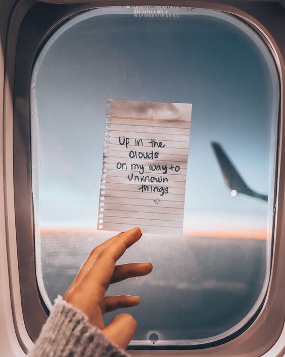 Airplane window aesthetic photo