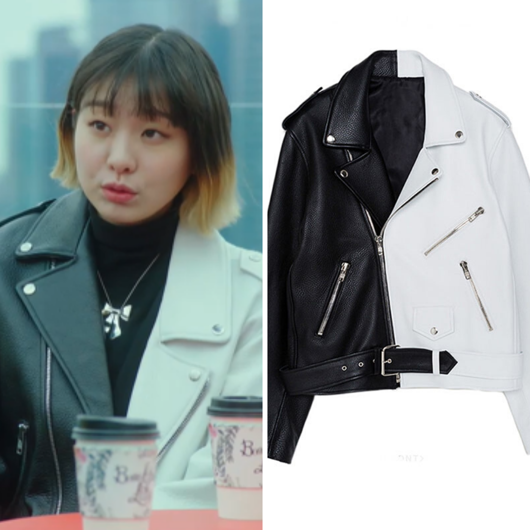 Korean girl wearing fashionable clothes