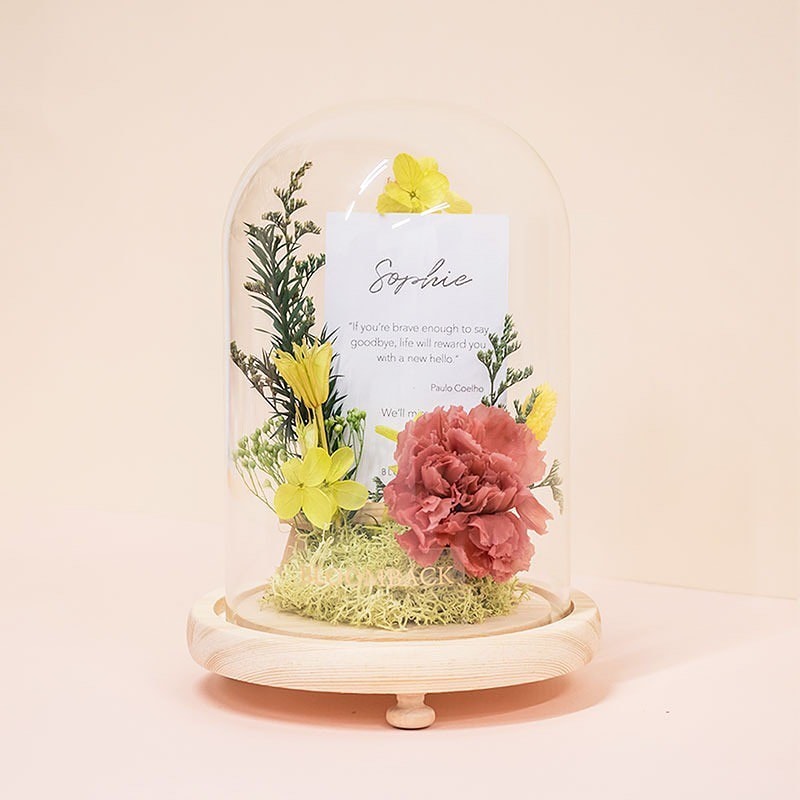 Mother's Day Preserved flower glass dome