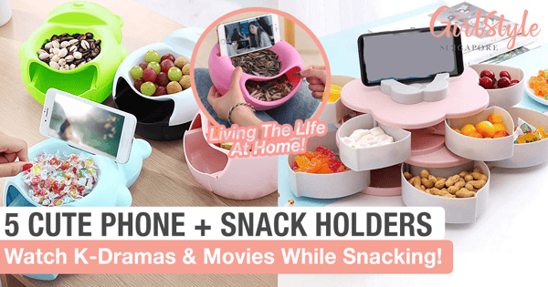 Watch Dramas While Snacking With These 5 Phone + Snack Holders