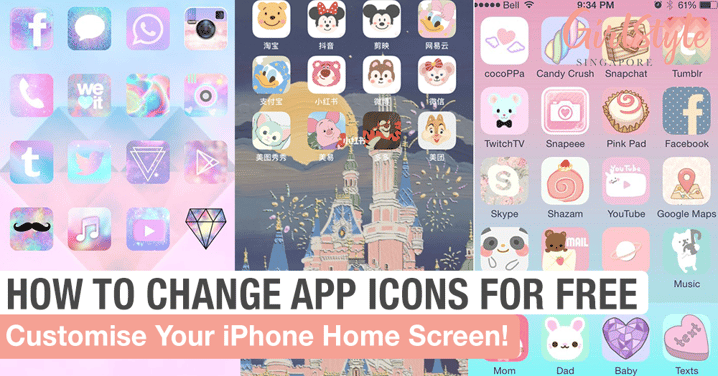 The Free Trick To Customise App Icons & Have An Aesthetic Home Screen