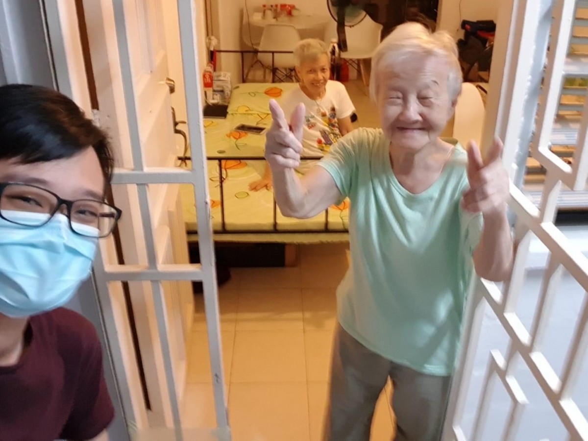 Granny Smiling To The Camera