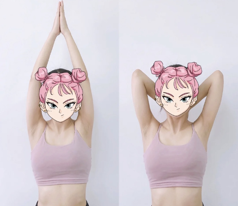 Lady Doing Tricep Extension