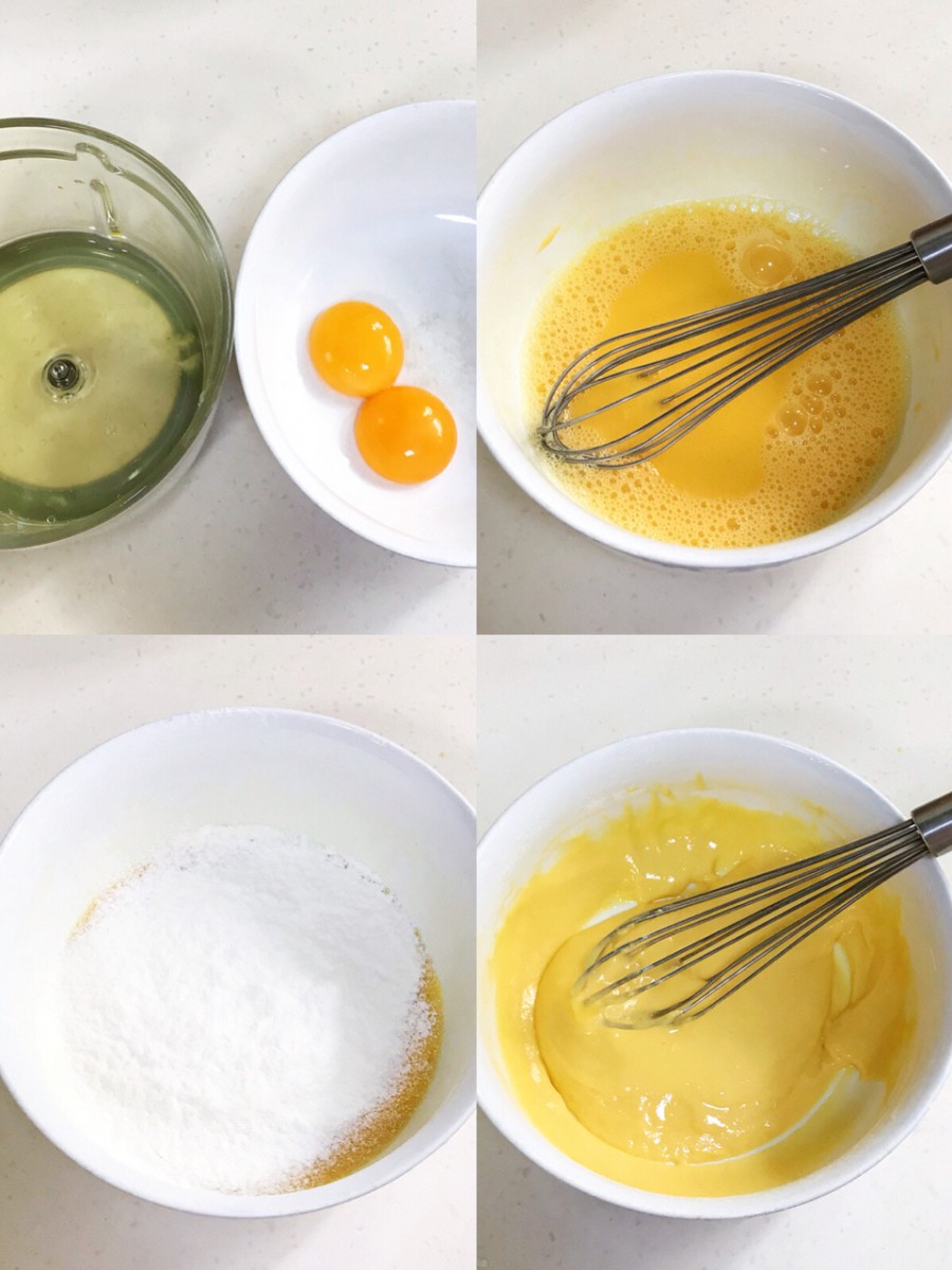 Ingredients needed for souffle pancakes with whipped cream and strawberries
