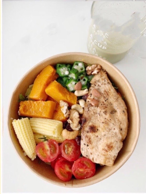 Chicken breast diet meal