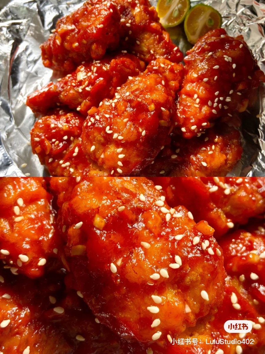 Korean yangnyeom fried chicken