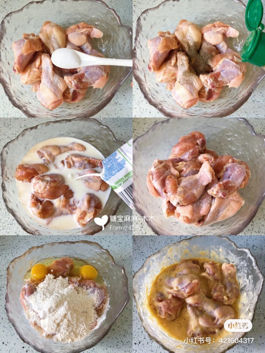 Ingredients needed for honey butter chicken