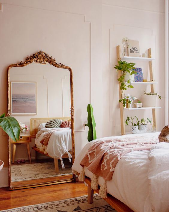 Bedroom With Mirror