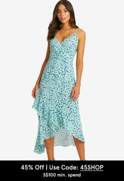 Tussah Emali Midi Dress