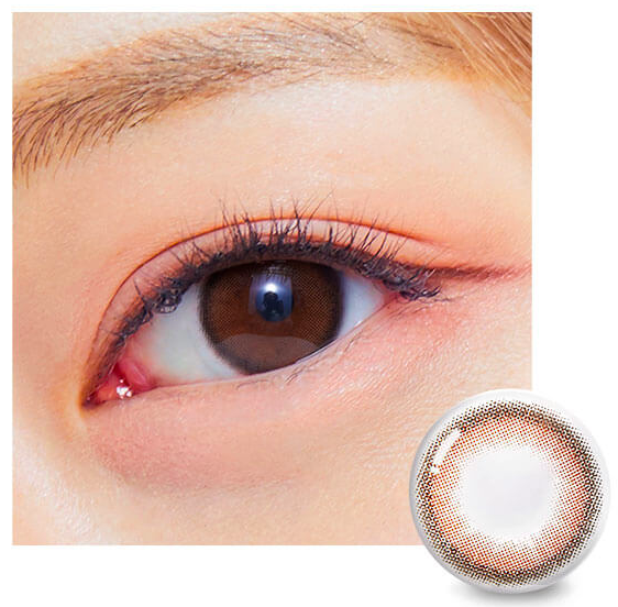 O-lens Vivi Ring Choco contact lenses close up