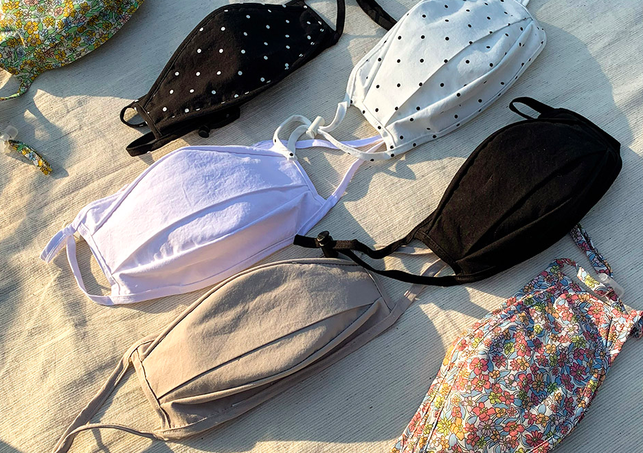 Sthsweet Essential Face Mask in floral print, plain and polka dot designs