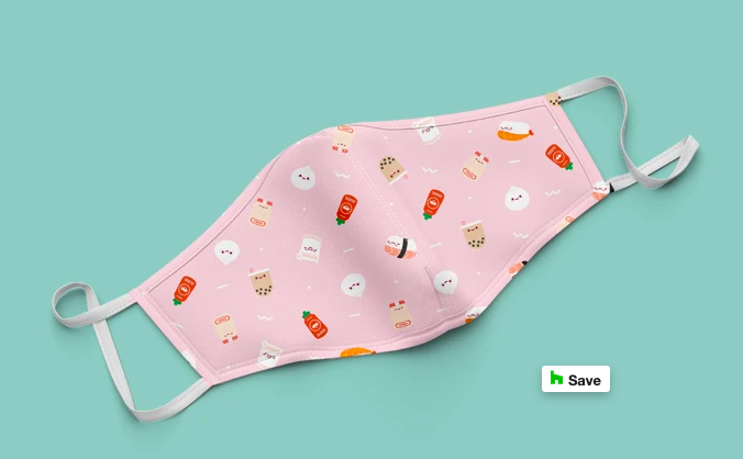 Smoko Kawaii Food Face Mask