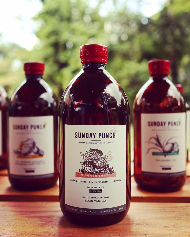 Sunday Punch Alcohol Bottles