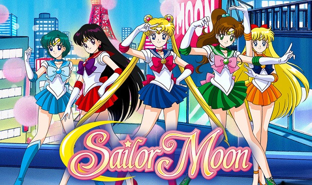 Sailor Moon with sailor mars and sailor Venus