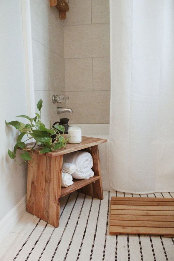 Home spa with essential oils and towels 