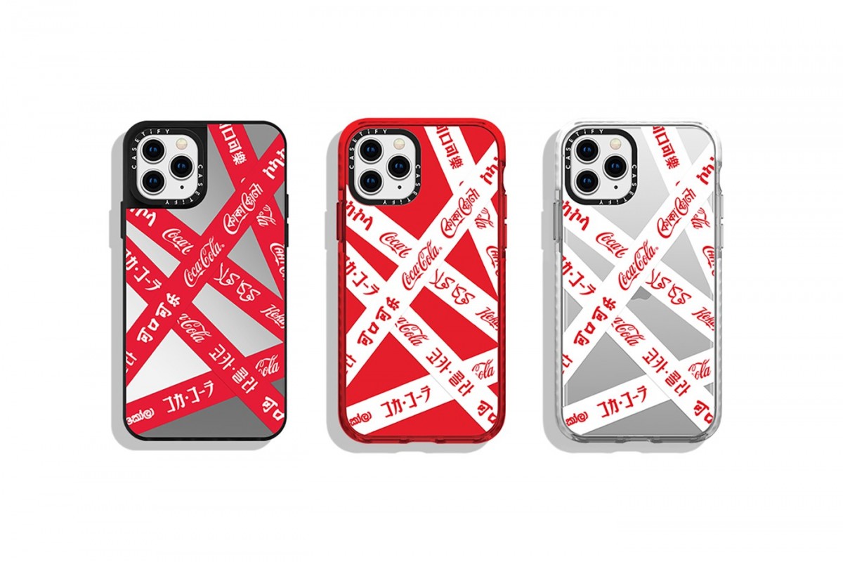 CASETiFY Coca-Cola phone cases with tapes