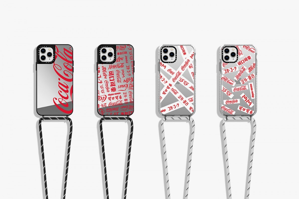 CASETiFY Coca-Cola mirror phone cases with strap