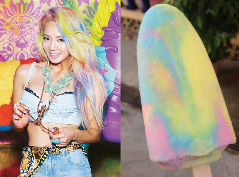 Hyoyeon's Rainbow Paddle Pop