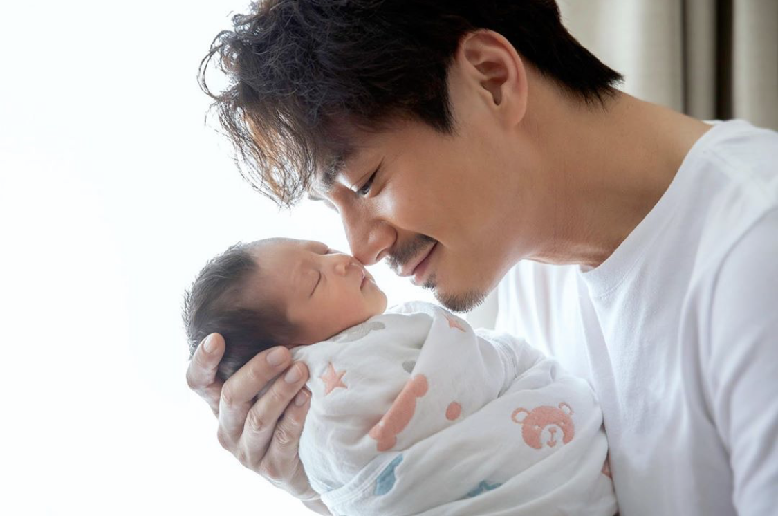 Him Law and his baby girl