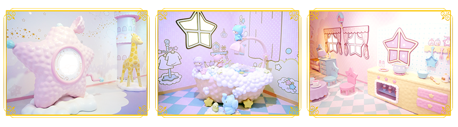 event spaces at little twin stars takeover at Sanrio Puroland