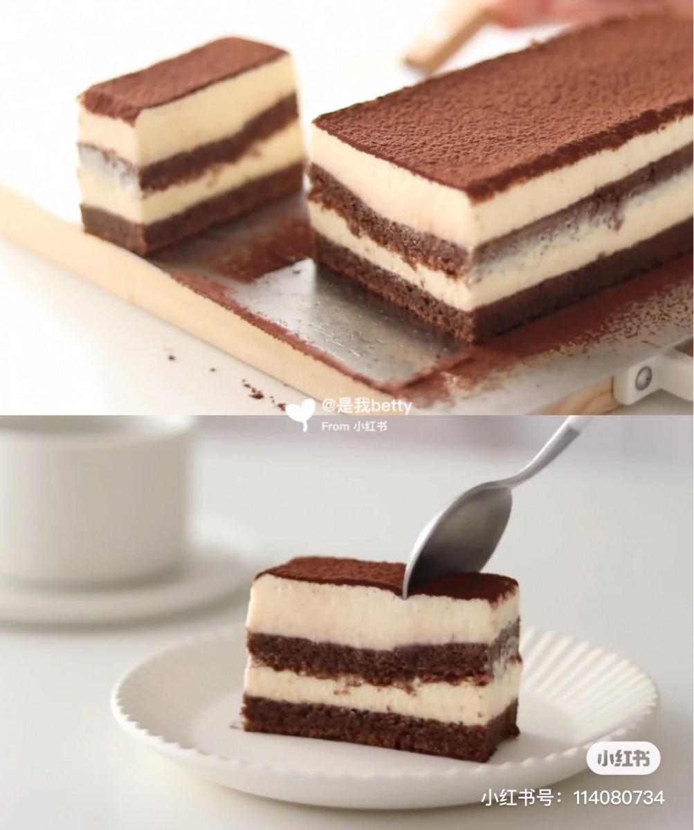 吃不饱同学 via 小红书 提拉米苏-Tiramisu