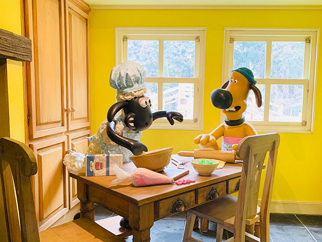 the Farmer's house in Shaun the Sheep Farm Garden