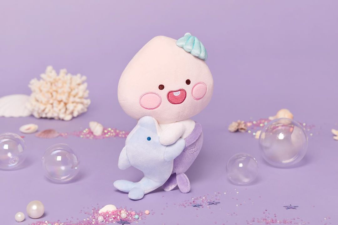 Apeach mermaid soft toy