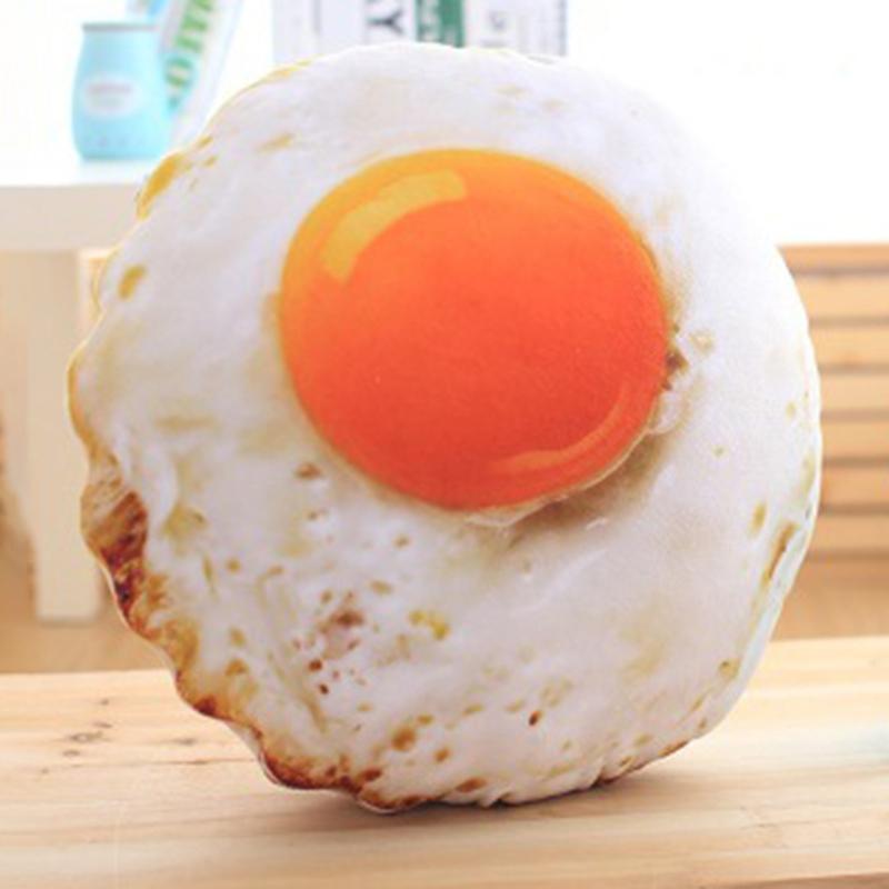 Fried egg plush toy