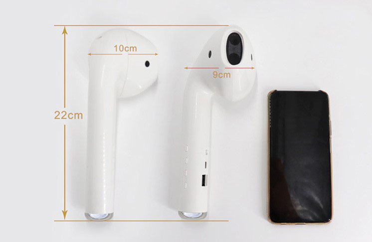 Dimensions of huge AirPods speaker