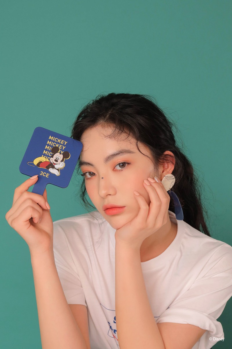 3CE Disney hand mirror with big Mickey Mouse