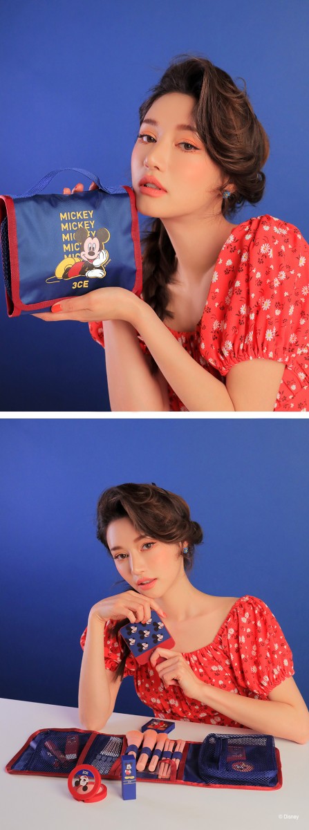 3CE Disney wash bag in blue