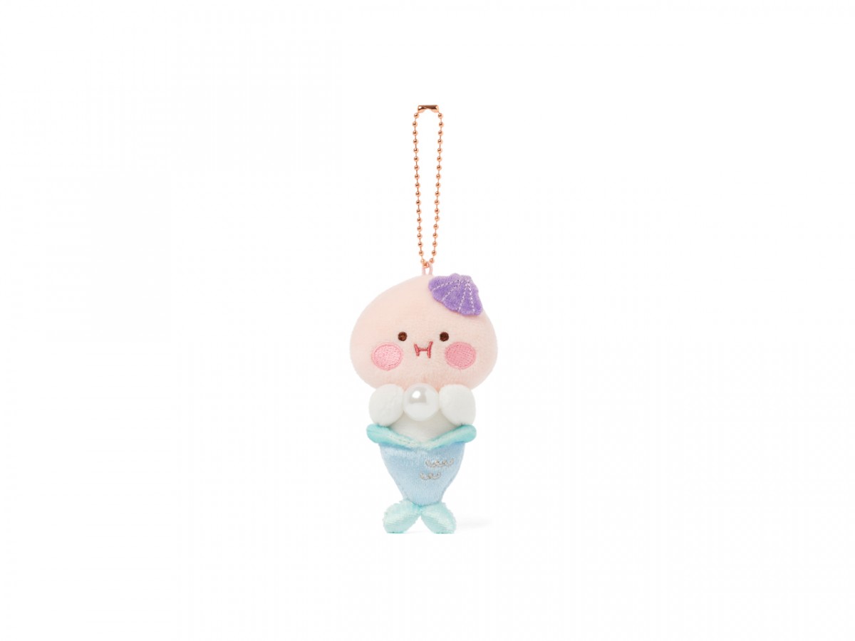 Apeach mermaid pearl keychain