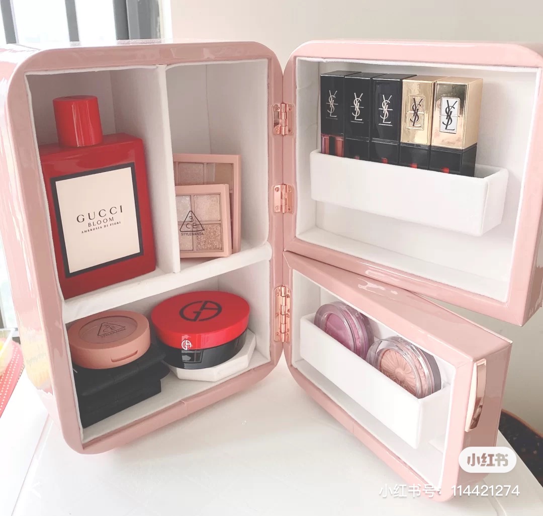 3CE Pink Mini Fridge Storage Box So Pretty That We Want It Too!