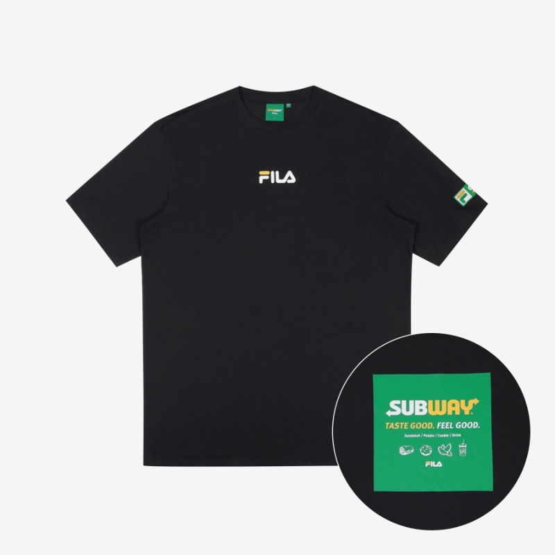 Fila x Subway black logo