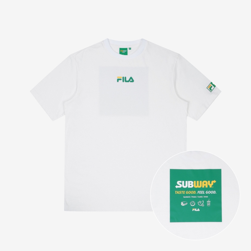 Fila x Subway white logo