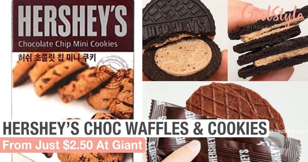 Singapore Now Has Hershey's Chocolate Waffles & Cookies Brought In From Korea