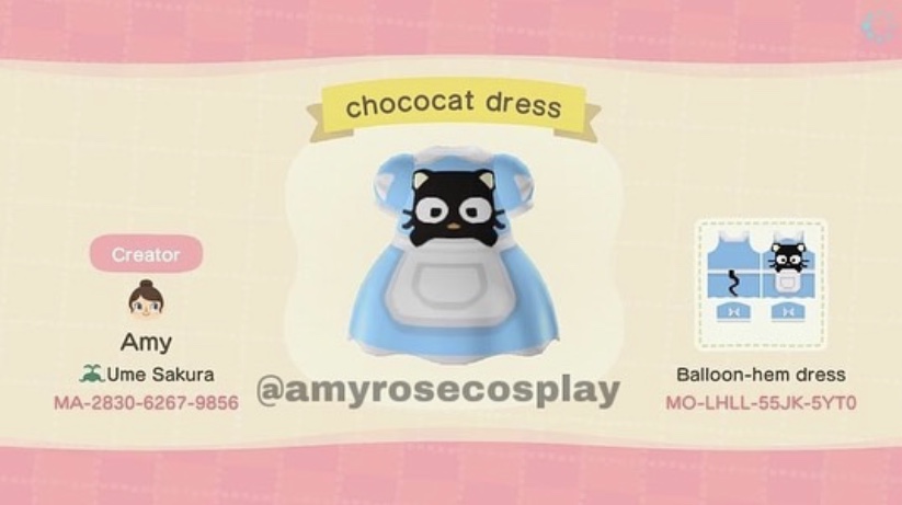 Chococat Dress From Animal Crossing