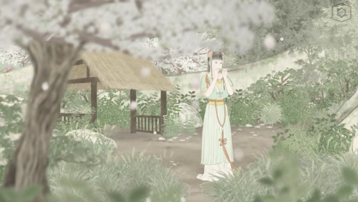 The Butterfly's Dream girl playing the flute
