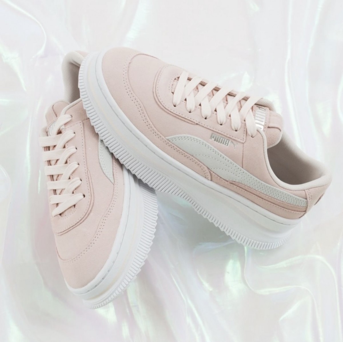 Puma DEVE Suede Shoe In Rosewater
