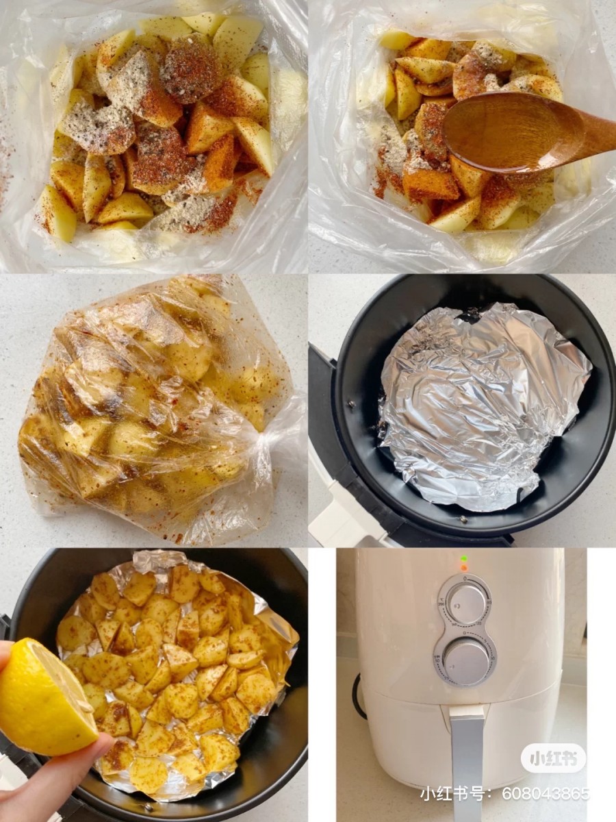 Spicy Potato Wedges Food Recipe 