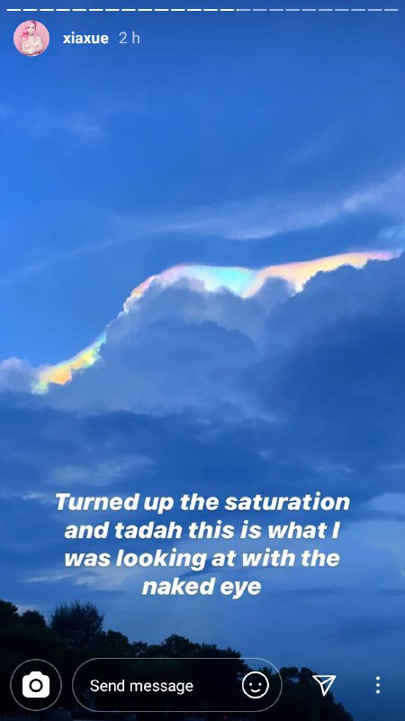 Cloud iridescence Singapore