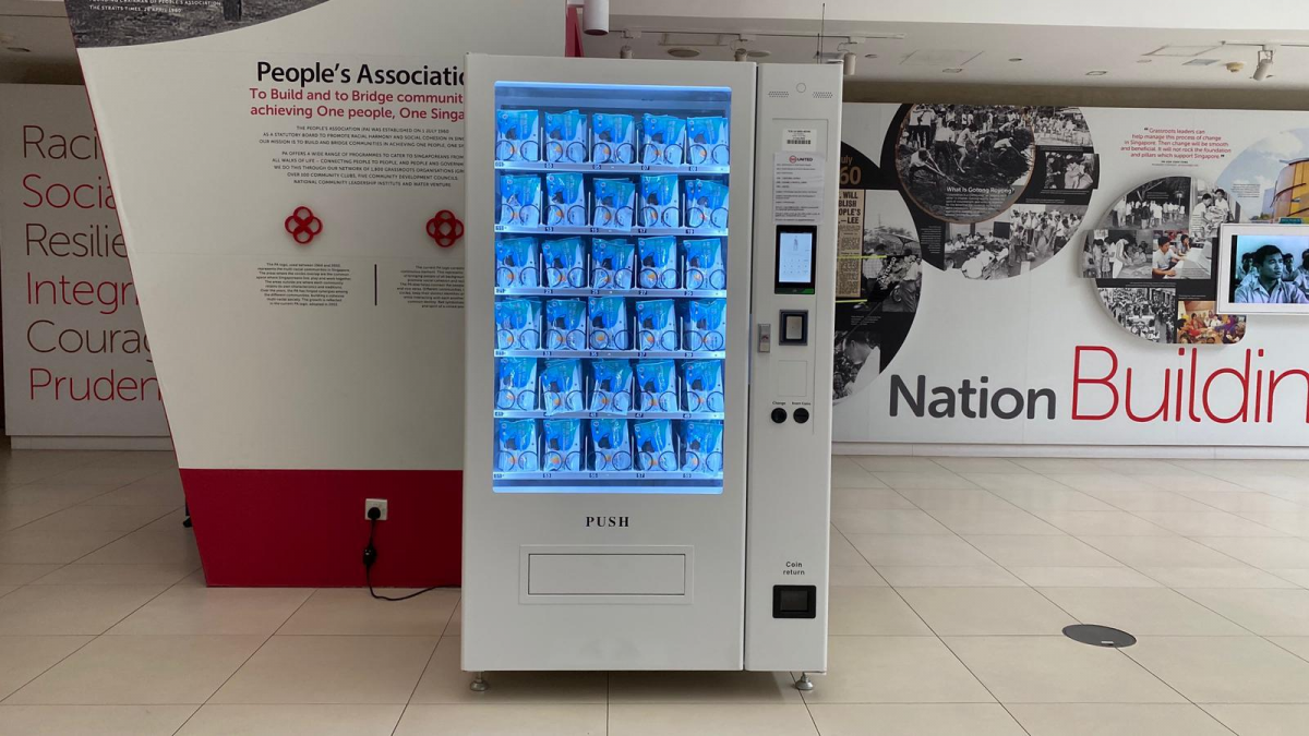 Face mask vending machine Singapore