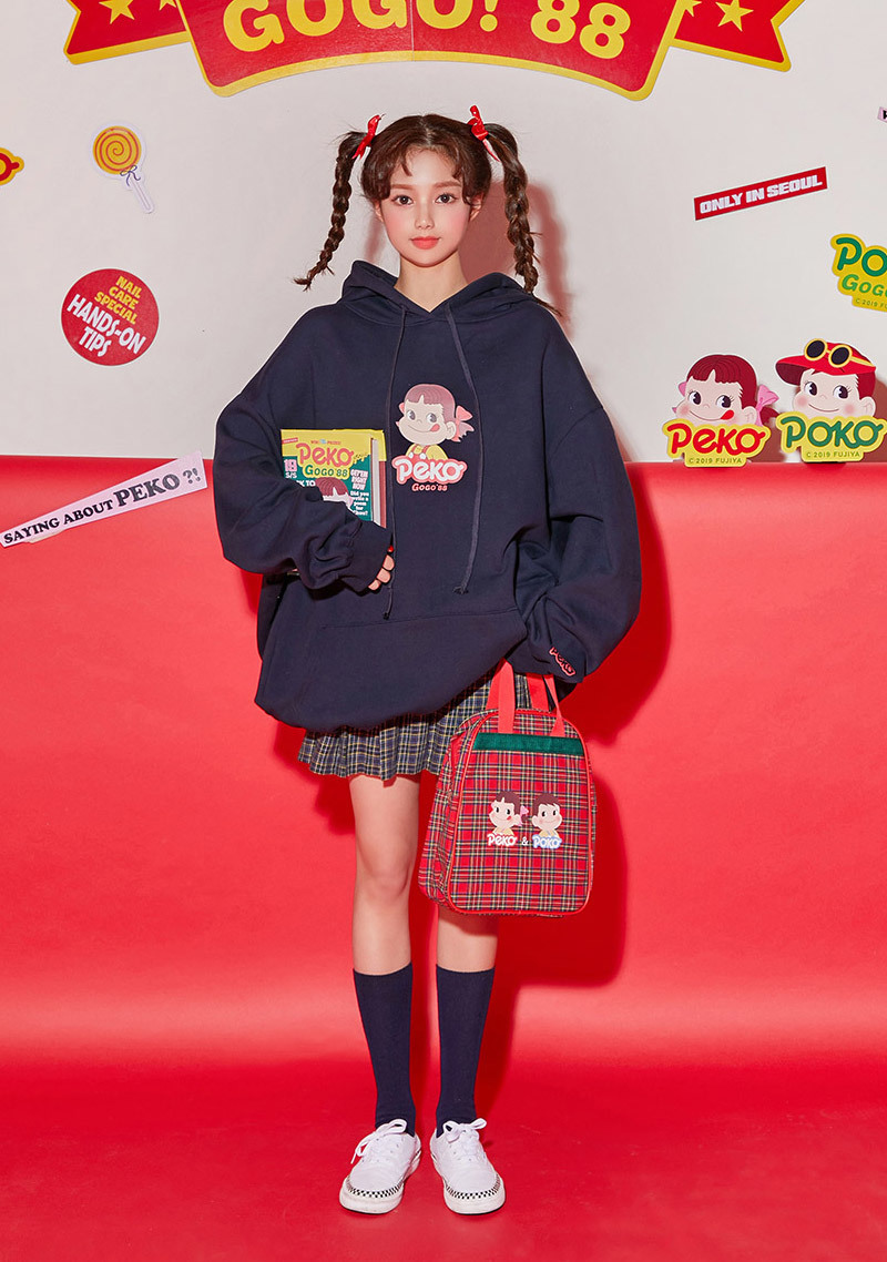 Peko GOGO88 Friendship Hoodie in navy