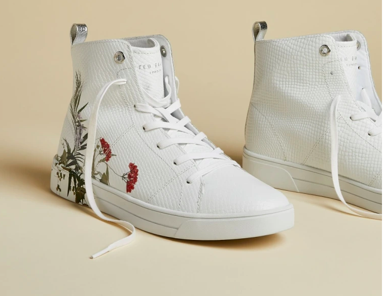 Ted Baker ZEREL Highland Leather Hi-Top Trainers